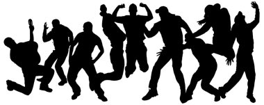 insanların Vector silhouettes.