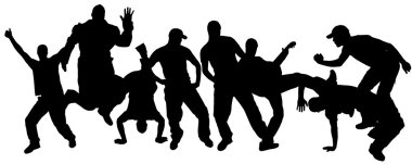 insanların Vector silhouettes.