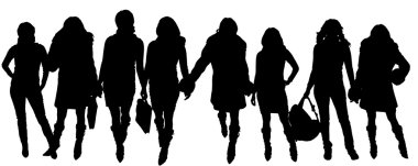 insanların Vector silhouettes
