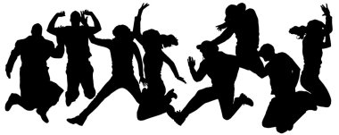 insanların Vector silhouettes.