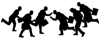 insanların Vector silhouettes