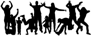 insanların Vector silhouettes.