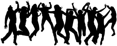 insanların Vector silhouettes.