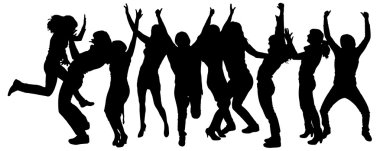 insanların Vector silhouettes.