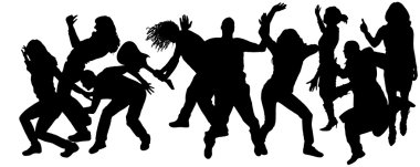 insanların Vector silhouettes.