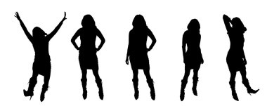insanların Vector silhouettes