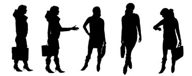 insanların Vector silhouettes