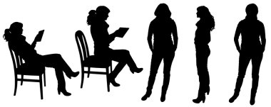 insanların Vector silhouettes