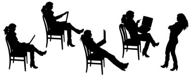 insanların Vector silhouettes