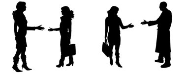 el sıkışmasının Vector silhouettes