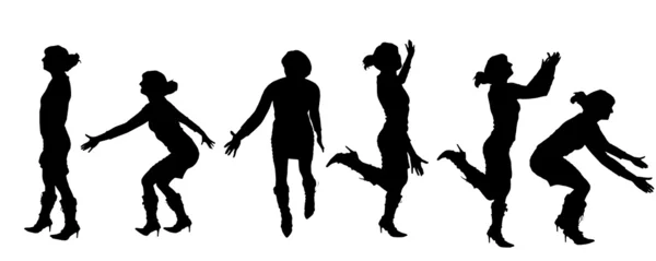 Silhouettes vectorielles des personnes — Image vectorielle