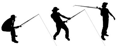 vektör siluet balıklar