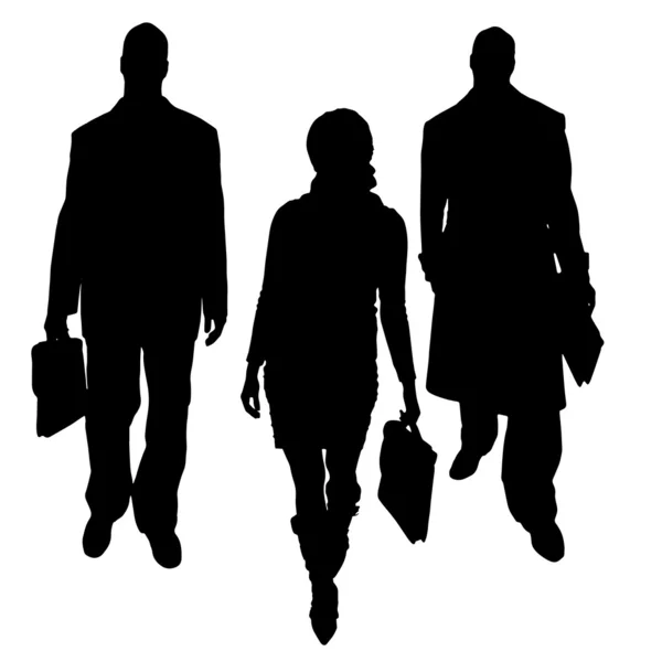 Silhouette vectorielle de l'homme d'affaires . — Image vectorielle