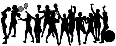 vektör siluet spor.
