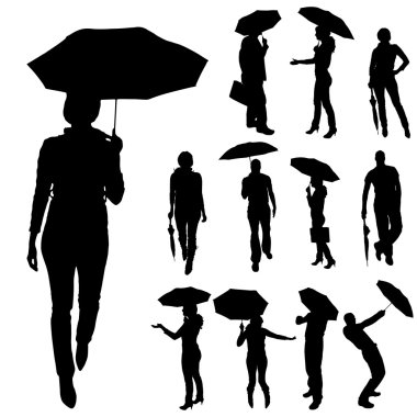 insanların Vector silhouettes.