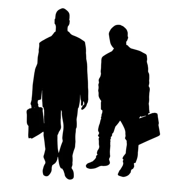 Silhouette vectorielle de l'homme d'affaires . — Image vectorielle