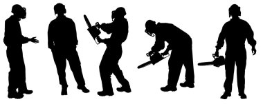 Vector silhouettes adam.