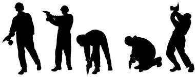 Vector silhouettes adam.