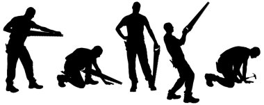 Vector silhouettes adam.