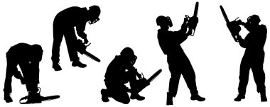 Vector silhouettes adam.