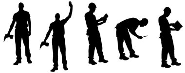 Vector silhouettes adam.