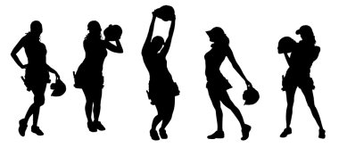 bir kadının siluet vektör.