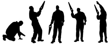 Vector silhouettes adam.
