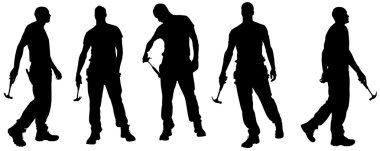 Vector silhouettes adam.