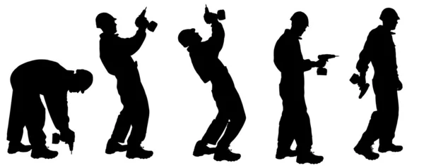 Silhouettes vectorielles homme . — Image vectorielle