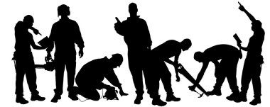 Bir adamın vektör silueti.