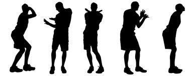 gay Vector silhouettes.