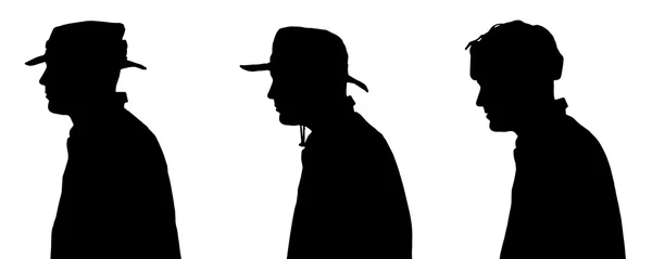 Vector silhouette of a man. — Stock Vector