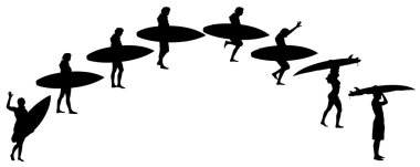 bir insan siluet vektör.