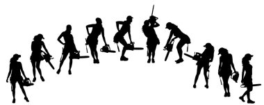 bir kadının siluet vektör.