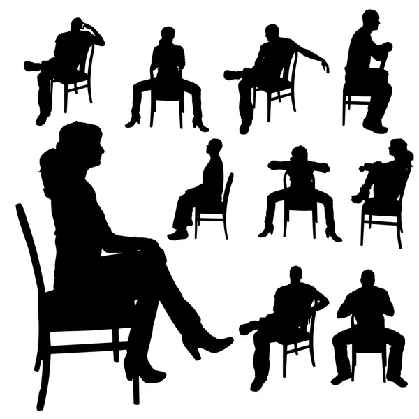 bir kadının siluet vektör.