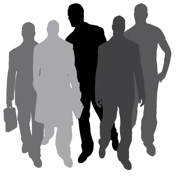 Silhouette vectorielle de l'homme d'affaires . — Image vectorielle