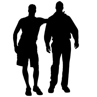 gay Vector silhouettes.