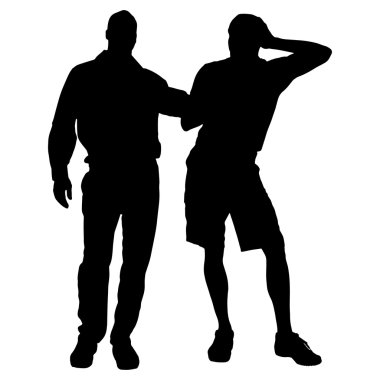 gay Vector silhouettes.