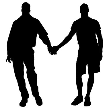gay Vector silhouettes.