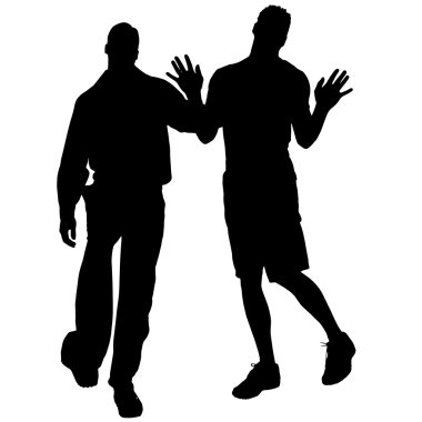 gay Vector silhouettes.