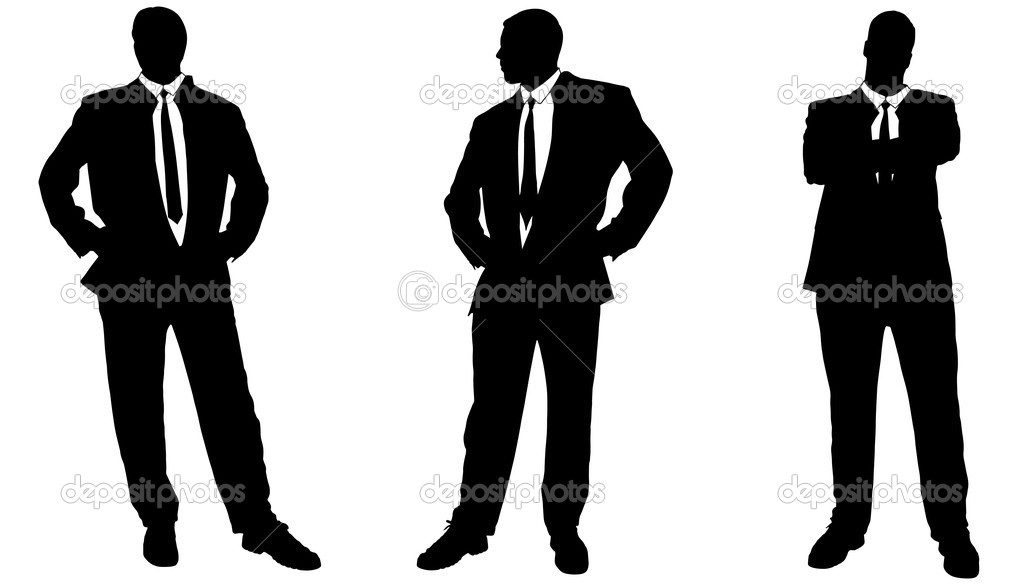 ビジネスマンのベクトル シルエット ストックベクター C Majivecka