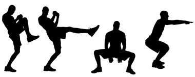 bir insan siluet vektör.