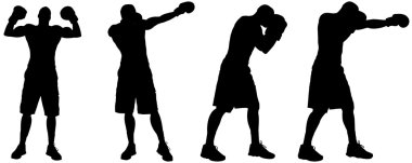 bir insan siluet vektör.