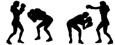 bir insan siluet vektör.