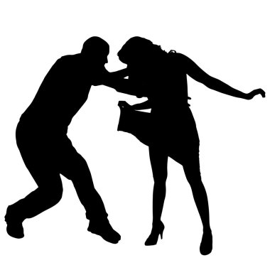 insanların siluet vektör.