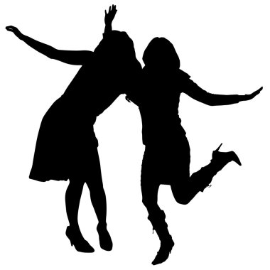 insanların siluet vektör.