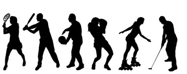 vektör siluet spor.