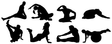 bir insan siluet vektör.