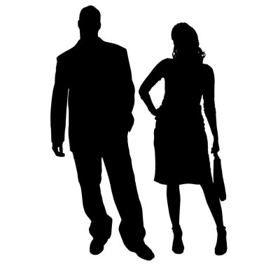 iş adamları Vector silhouettes.