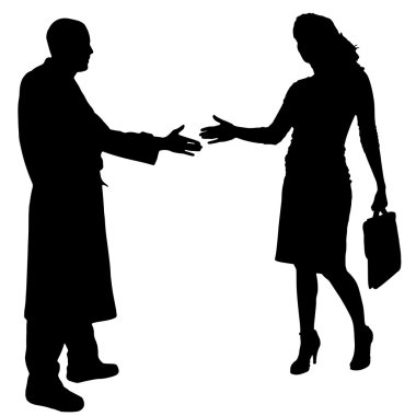 iş adamları Vector silhouettes.